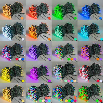Dazzle Bright 98FT RGB Color-Changing Smart Christmas String Lights with App & Remote