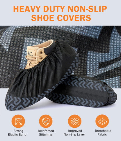 DclobTop X-Large Shoe Covers - Non-Slip, Durable & Breathable (100 Pcs)