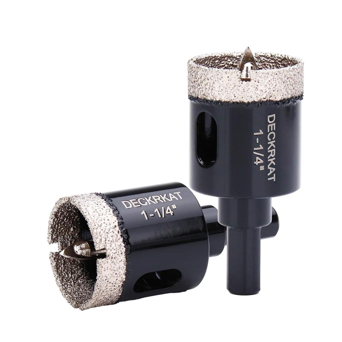 DECKRKAT 1-1/4 Inch Diamond Hole Saw Kit with Pilot Bit – 2 Pack, 32mm for Tile Ceramic Glass & Stone