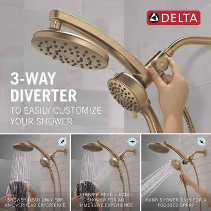 Delta PivotPro 3-in-1 Shower Head with ProClean Spray – Chrome, 1.75 GPM
