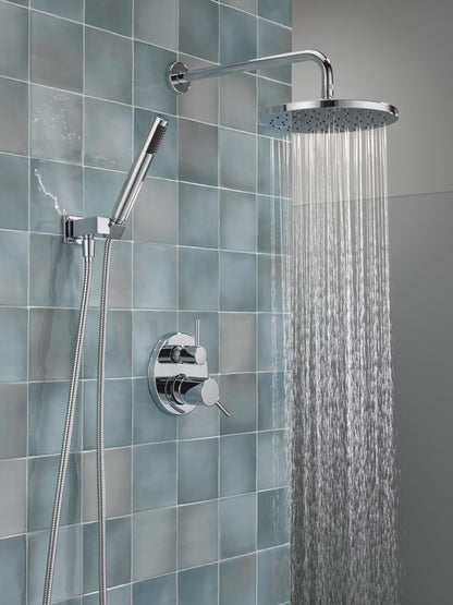 Delta Modern 14 Series Round Rain Shower System – Chrome, 10-Inch Rainfall Head & Handheld (342702)