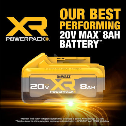 DEWALT 20V MAX XR 8Ah Powerpack Battery, 2-Pack (DCB2108-2)
