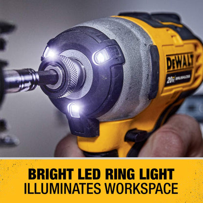 DEWALT ATOMIC 20V MAX Impact Driver (DCF809B) – Compact Cordless, 1700 in-lbs