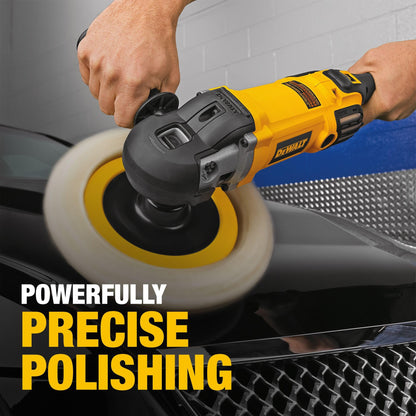 DEWALT Buffer Polisher DWP849X – 7-In/9-In, 12 Amp, Variable Speed 0–3,500 RPM