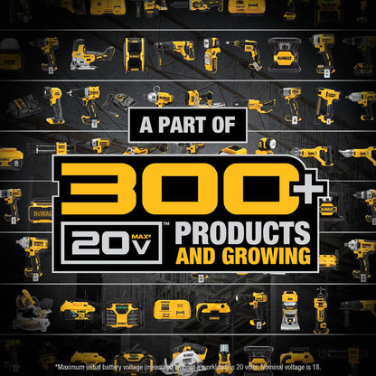 DEWALT 20V MAX XR POWERPACK 4Ah Battery – 50% More Power for 20V MAX Tools | DCB2104