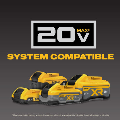 DEWALT 20V MAX XR POWERPACK 4Ah Battery – 50% More Power for 20V MAX Tools | DCB2104
