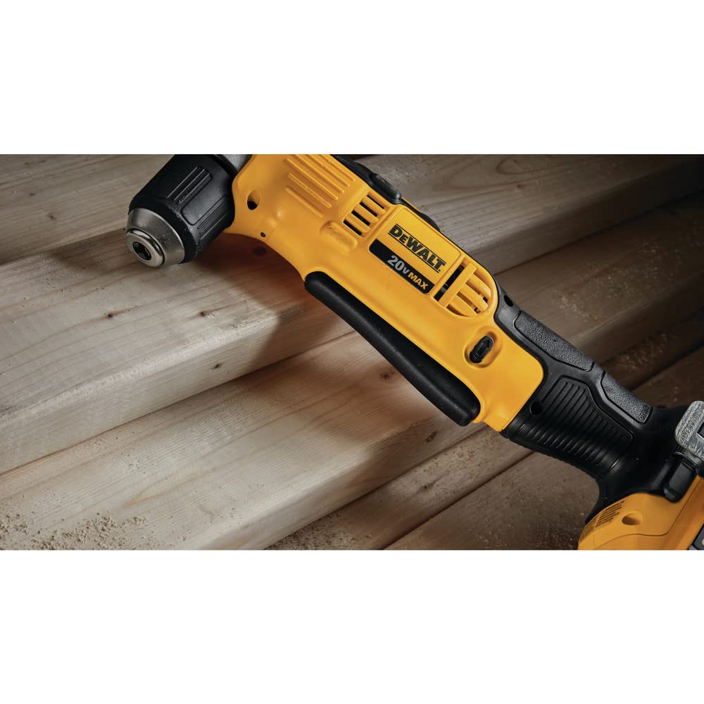 DEWALT DCD740B 20V MAX Right Angle Drill (Tool Only) – Compact 3/8 in Chuck, Dual Speed