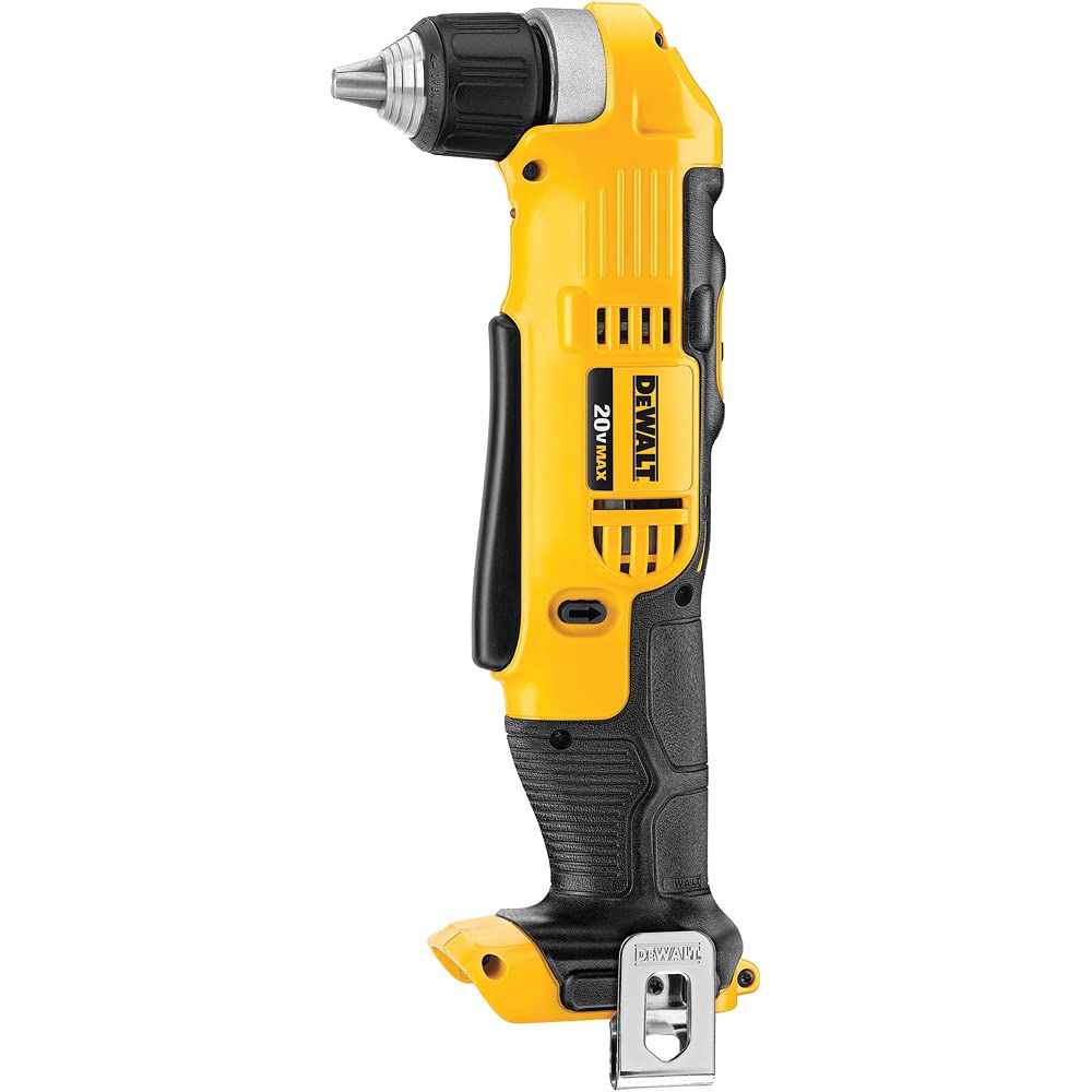 DEWALT DCD740B 20V MAX Right Angle Drill (Tool Only) – Compact 3/8 in Chuck, Dual Speed