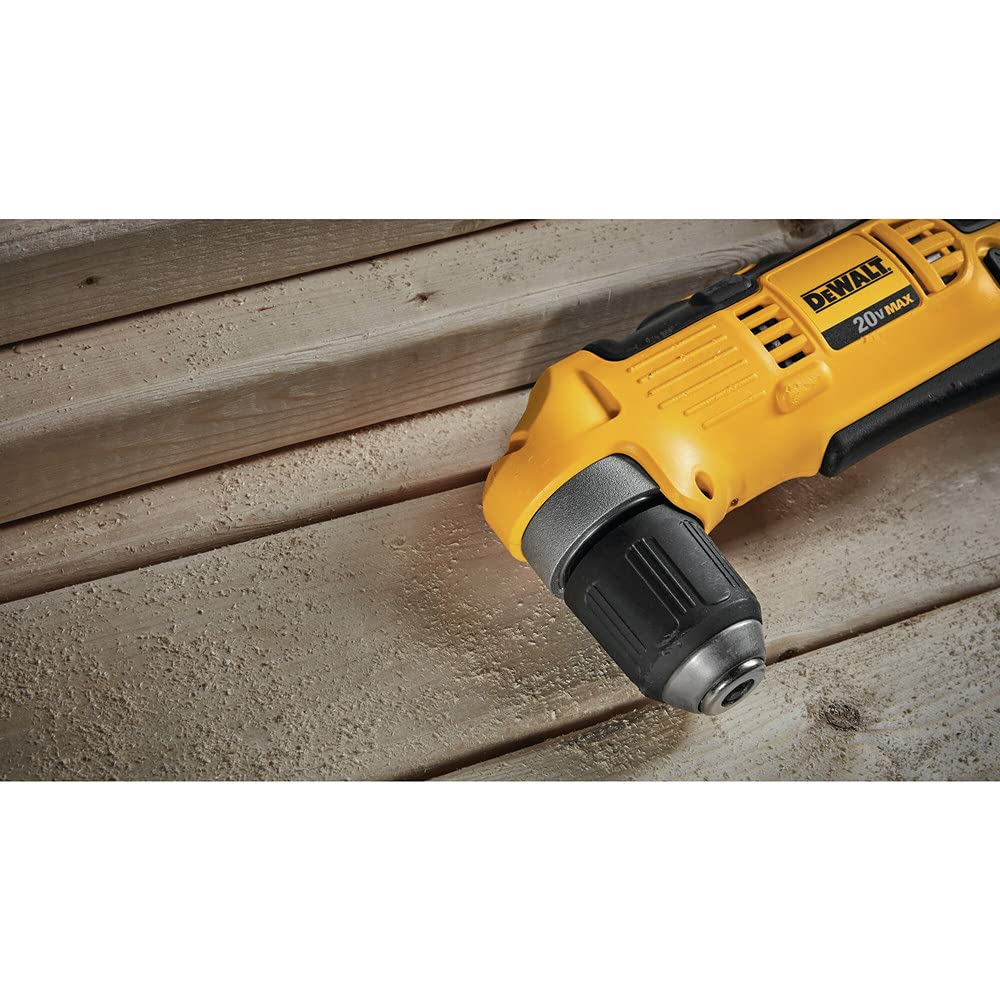 DEWALT DCD740B 20V MAX Right Angle Drill (Tool Only) – Compact 3/8 in Chuck, Dual Speed