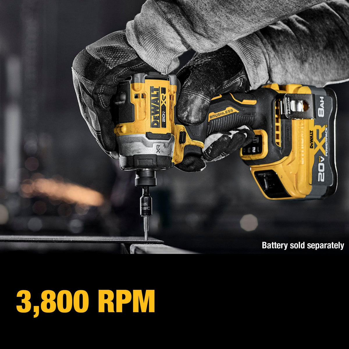 DEWALT DCF860B 20V MAX XR 1/4-Inch Cordless Impact Driver — Bare Tool