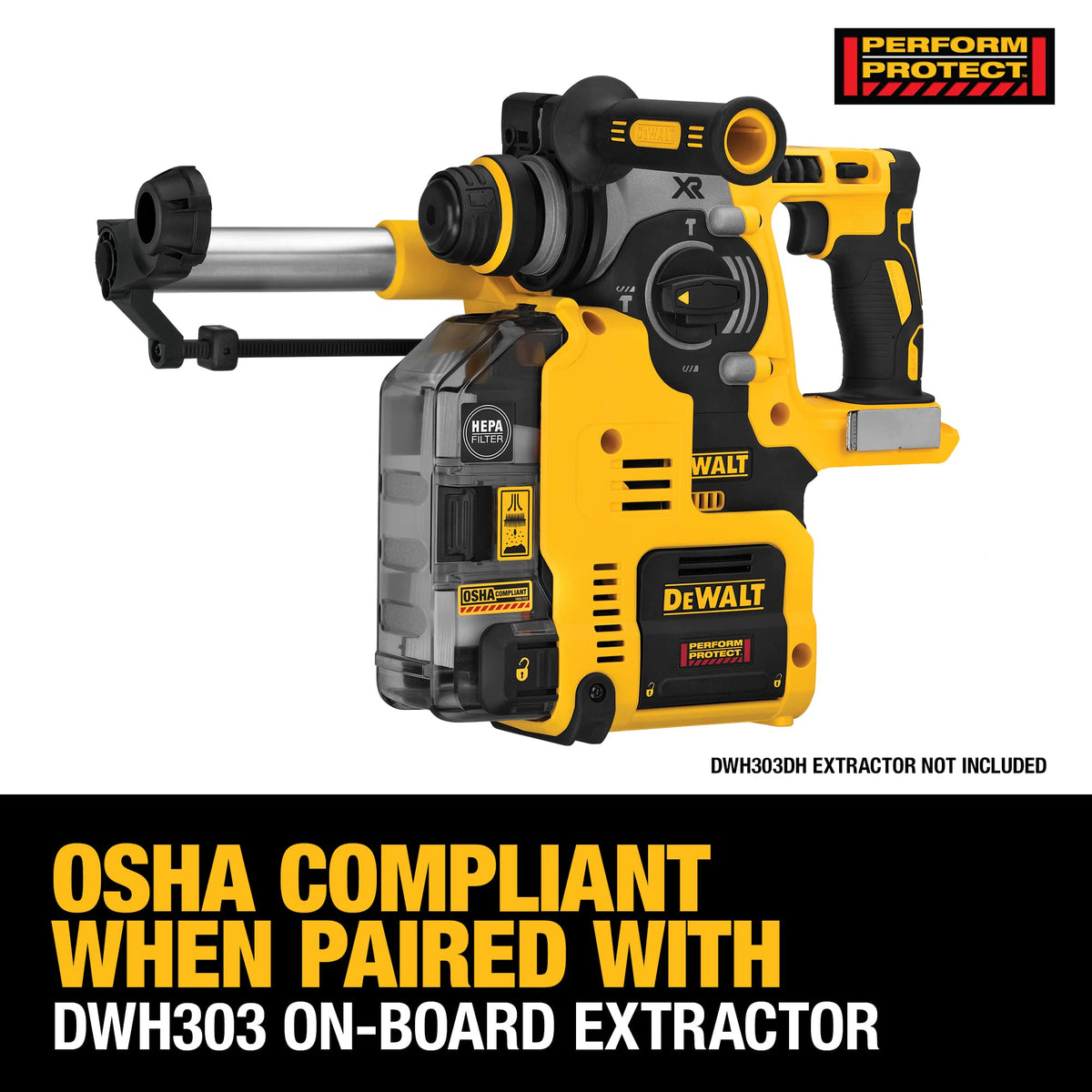 DEWALT 20V MAX SDS Rotary Hammer Drill DCH273B - 3 Modes, Bare Tool