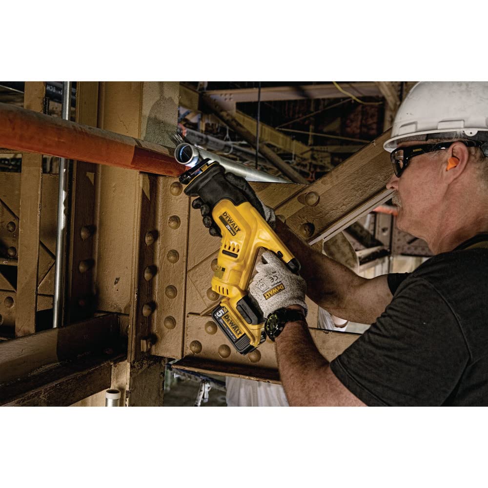DEWALT 20V MAX Cordless Reciprocating Saw (DCS387B) — Compact, Variable Speed, LED Light, Bare Tool