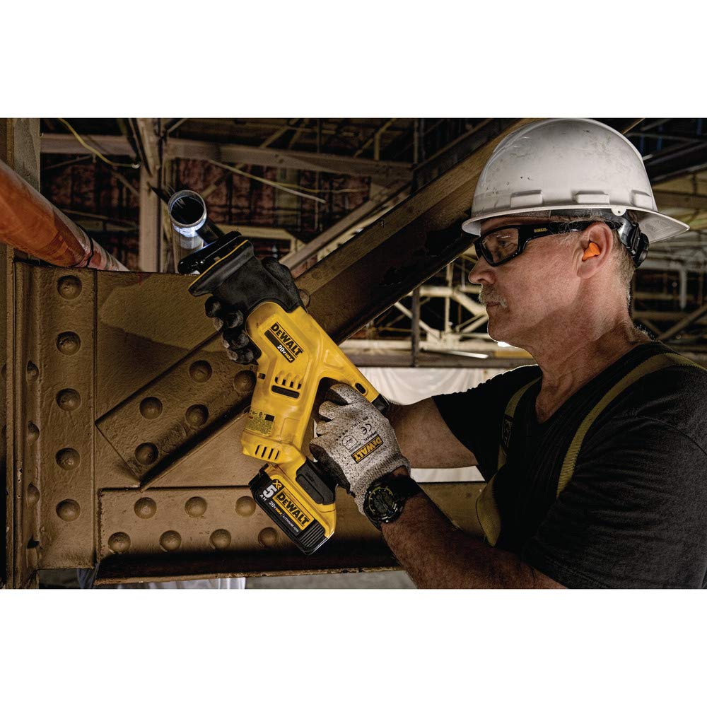 DEWALT 20V MAX Cordless Reciprocating Saw (DCS387B) — Compact, Variable Speed, LED Light, Bare Tool