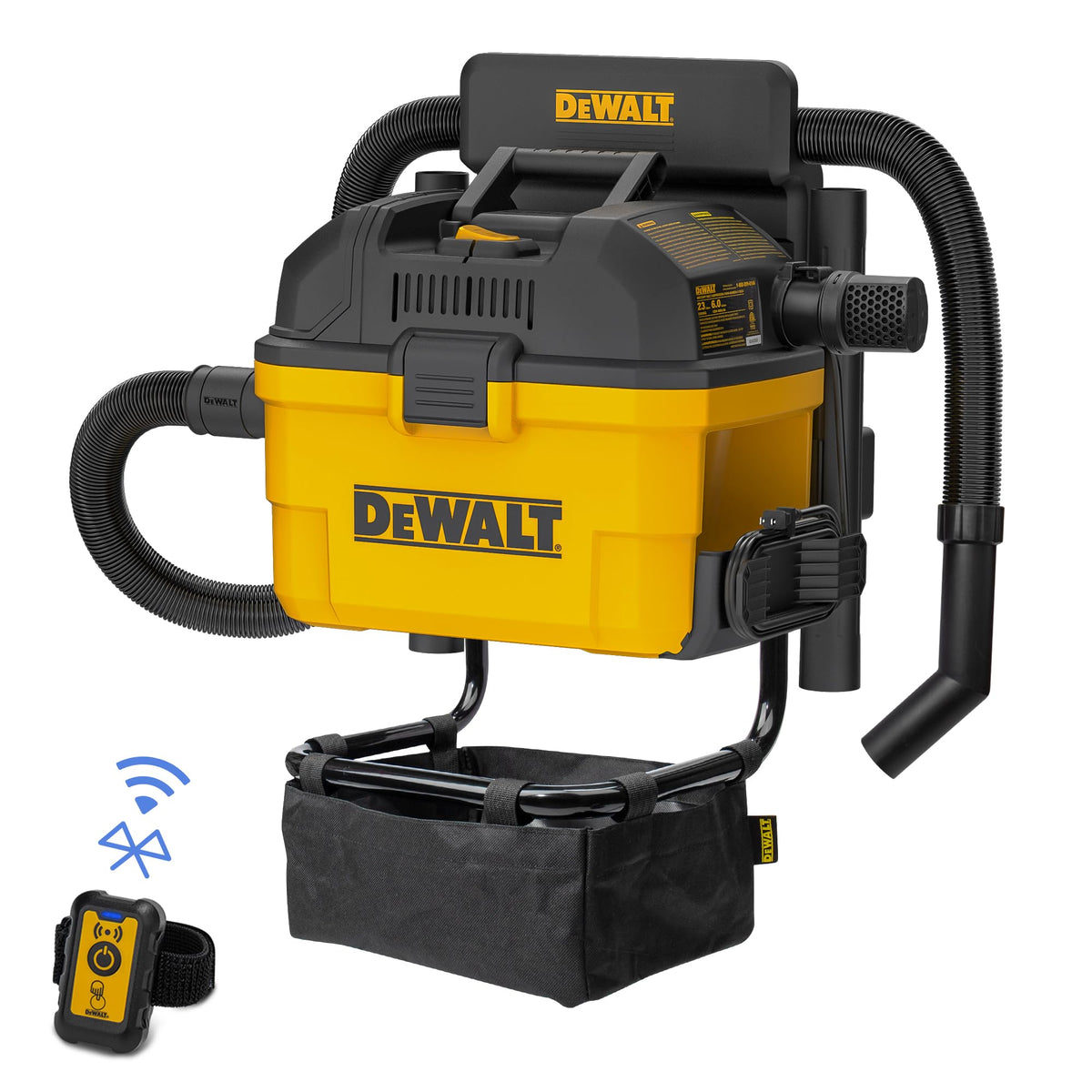 DEWALT DXV06G 6-Gallon Wall-Mounted Wet/Dry Vacuum — 5 Peak HP