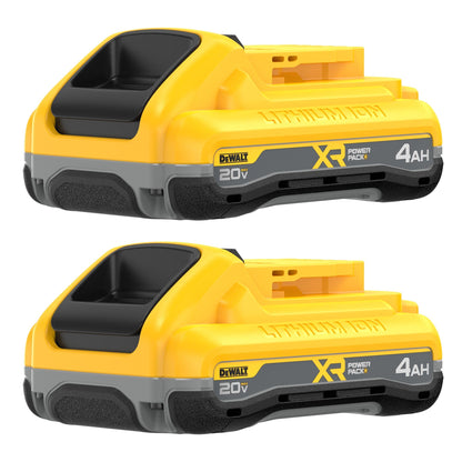 DEWALT 20V MAX XR POWERPACK 4Ah Battery – 50% More Power | 2-Pack (DCB2104-2)