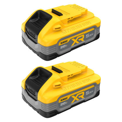 DEWALT Powerstack 20V MAX Battery 5Ah (2-Pack) – XR POWERSTACK 50% More Power