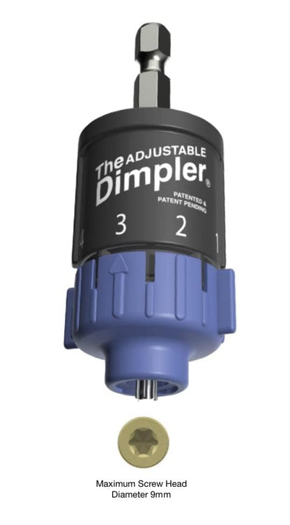 DIMPLER Adjustable Drywall Bit & Screw Gun Attachment | Convert Drill to Screw Gun