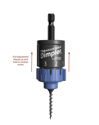 DIMPLER Adjustable Drywall Bit & Screw Gun Attachment | Convert Drill to Screw Gun
