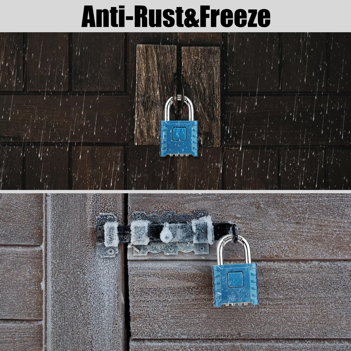 Diyife Heavy-Duty Weatherproof Padlock – One-Touch Unlocking, Hidden Password