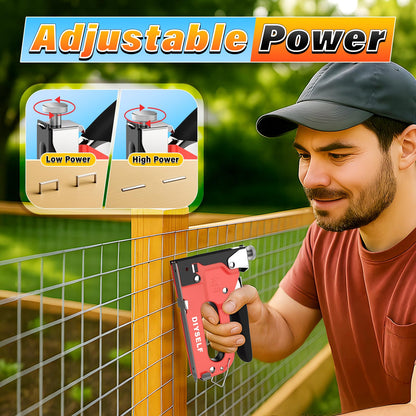 DIYSELF 4-in-1 Heavy-Duty Upholstery Staple Gun for Wood