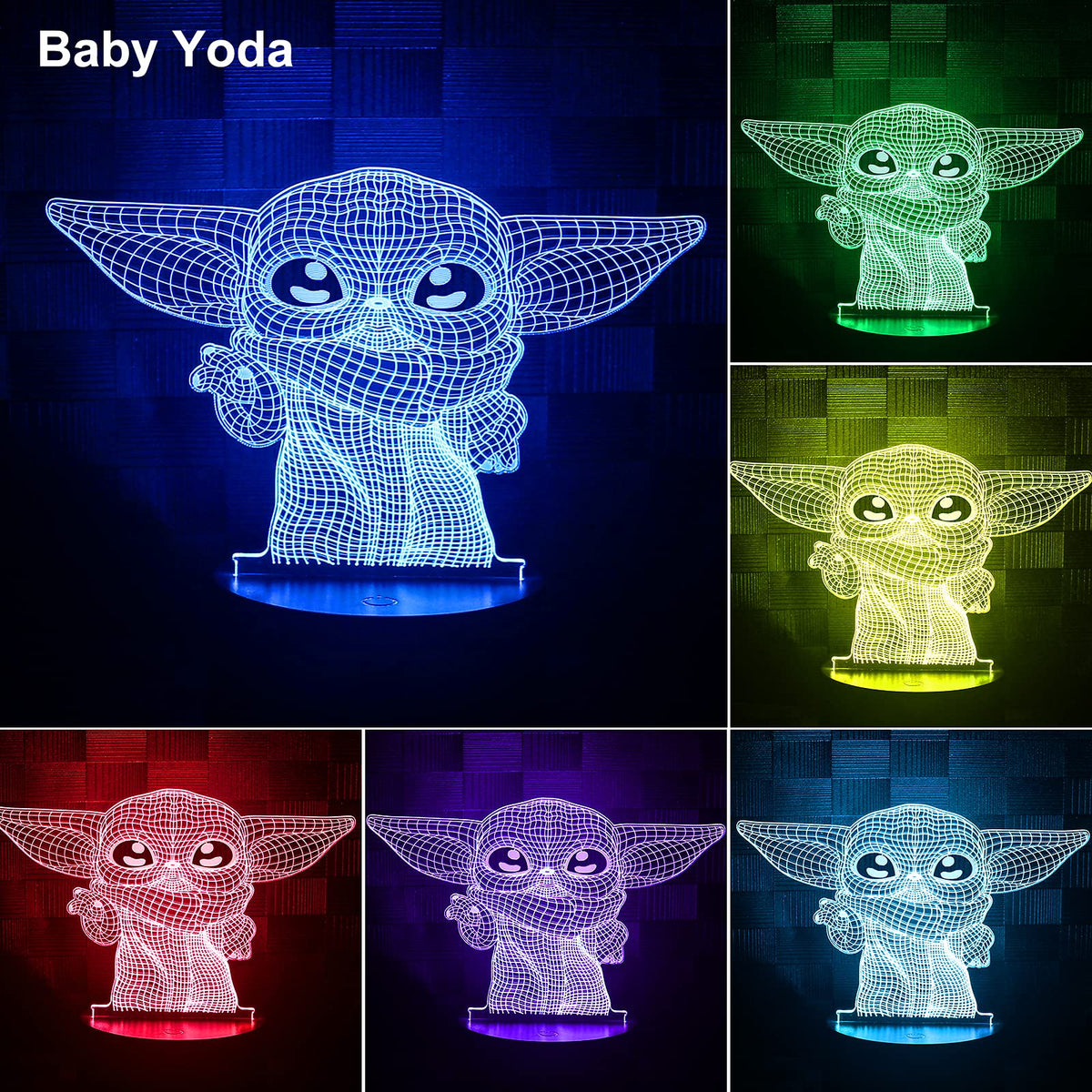 Dreamy Cubby 3D Night Light — 4 Patterns, Timing Function, LED Night Lamp for Kids Room Decor | Great Gift