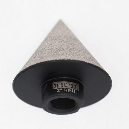 DT-DIATOOL Diamond Beveling Chamfer Bit – 2 Inch, 5/8-11 Thread, Enlarge/Shape Holes in Stone