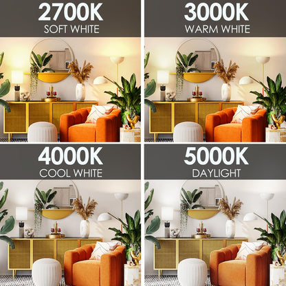 E Energetic Lighting Dimmable LED Bulbs – 60W Equivalent, 3000K Warm White, E26, 8W, 800 lm, 12-Pack