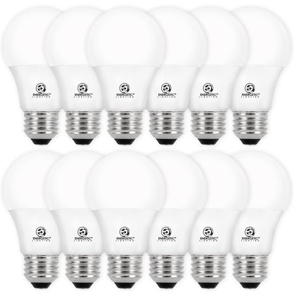 E Energetic Lighting Dimmable LED Bulbs – 60W Equivalent, 3000K Warm White, E26, 8W, 800 lm, 12-Pack