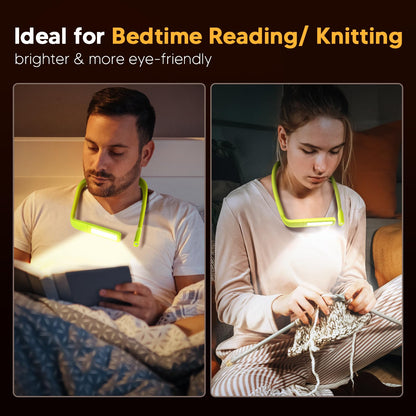 EastPin Neck Book Light — Dual-Lamp Neck Reading & Crafting Lamp