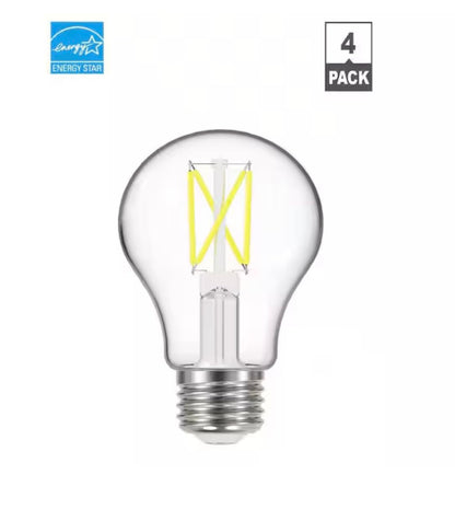 EcoSmart 60W LED Daylight A19 Bulb — 840 Lumens, 5000K, Dimmable