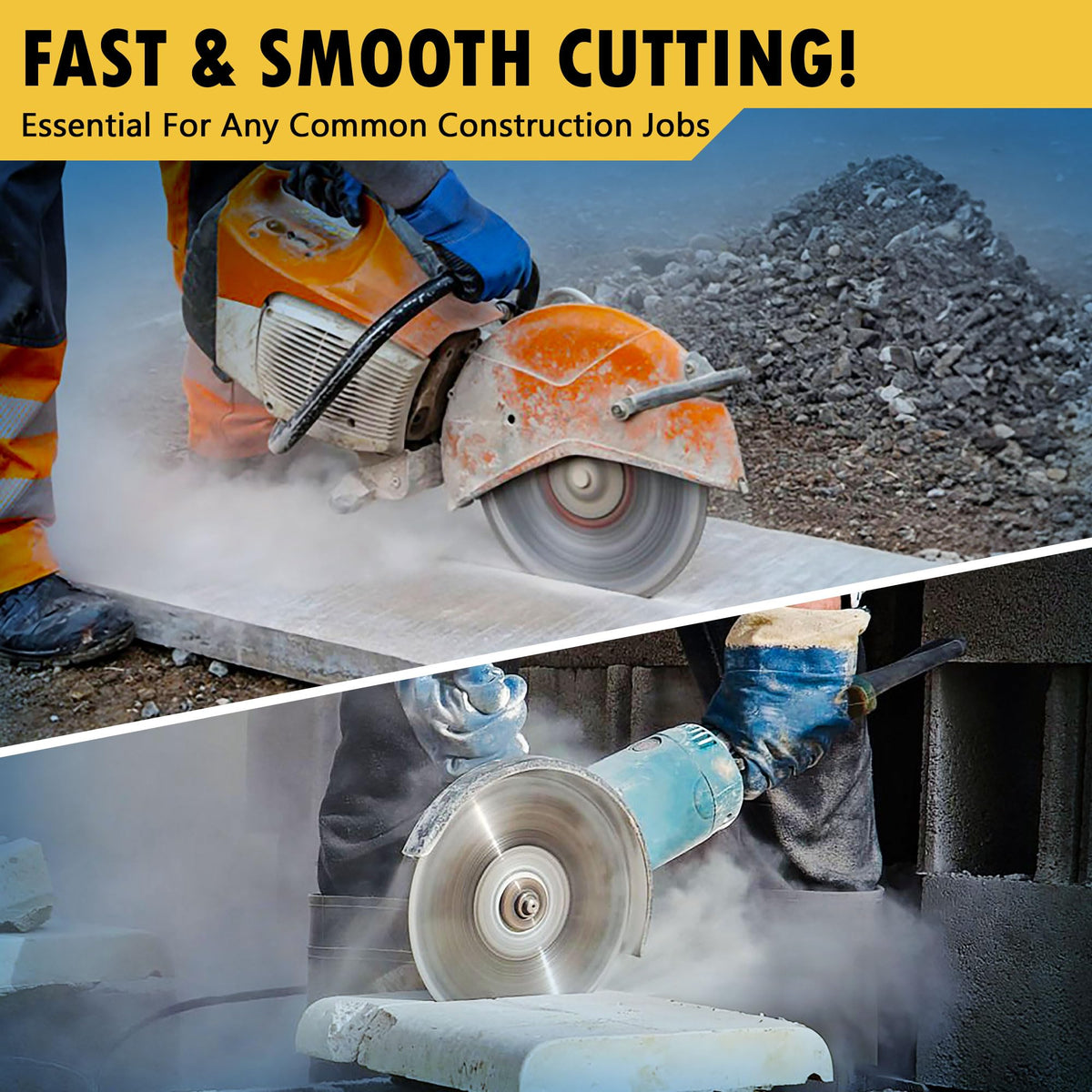 EDiamondTools 7-inch Segmented Diamond Saw Blade for Concrete, Brick, Block and Masonry | 10mm Segment Height, 7/8-inch Arbor