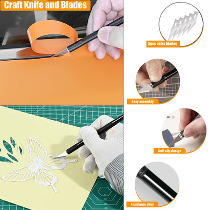 EHDIS Wallpaper Smoothing Tool Kit — Squeegees, Sponge Roller & Cutting Tools for Peel-and-Stick Applications