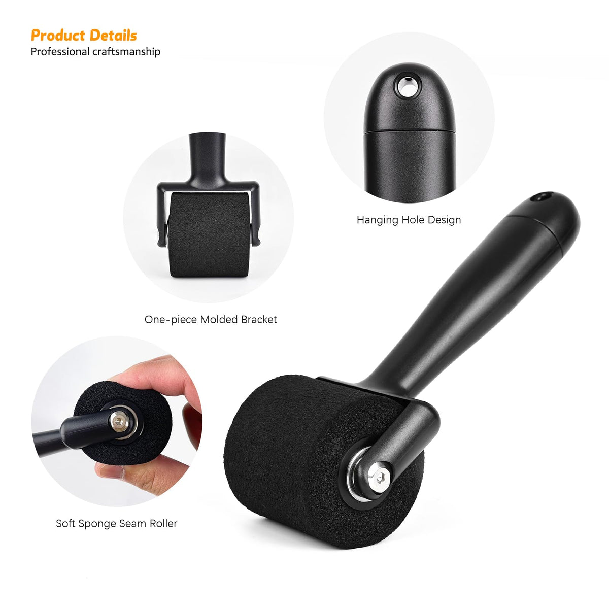 EHDIS Wallpaper Smoothing Tool Kit — Squeegees, Sponge Roller & Cutting Tools for Peel-and-Stick Applications