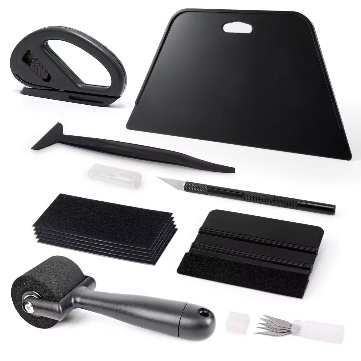 EHDIS Wallpaper Smoothing Tool Kit — Squeegees, Sponge Roller & Cutting Tools for Peel-and-Stick Applications