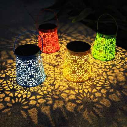 EiGreen 4-Pack Solar Lanterns – Outdoor Waterproof Hanging Lights for Garden, Patio