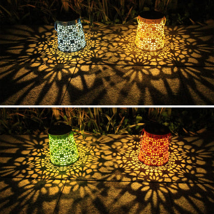 EiGreen 4-Pack Solar Lanterns – Outdoor Waterproof Hanging Lights for Garden, Patio