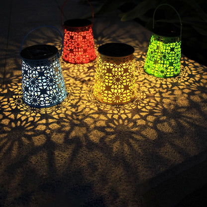 EiGreen 4-Pack Solar Lanterns – Outdoor Waterproof Hanging Lights for Garden, Patio