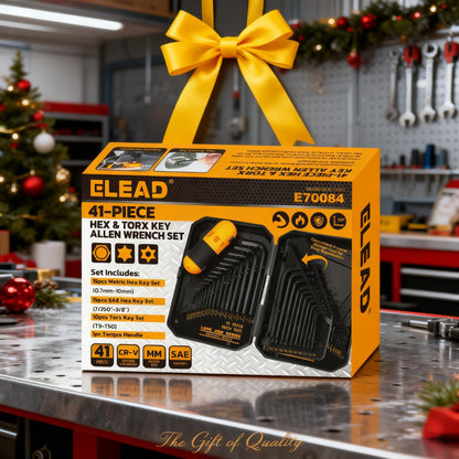 ELEAD 41-Piece Hex Key Set with Torque Handle — SAE/Metric & Torx