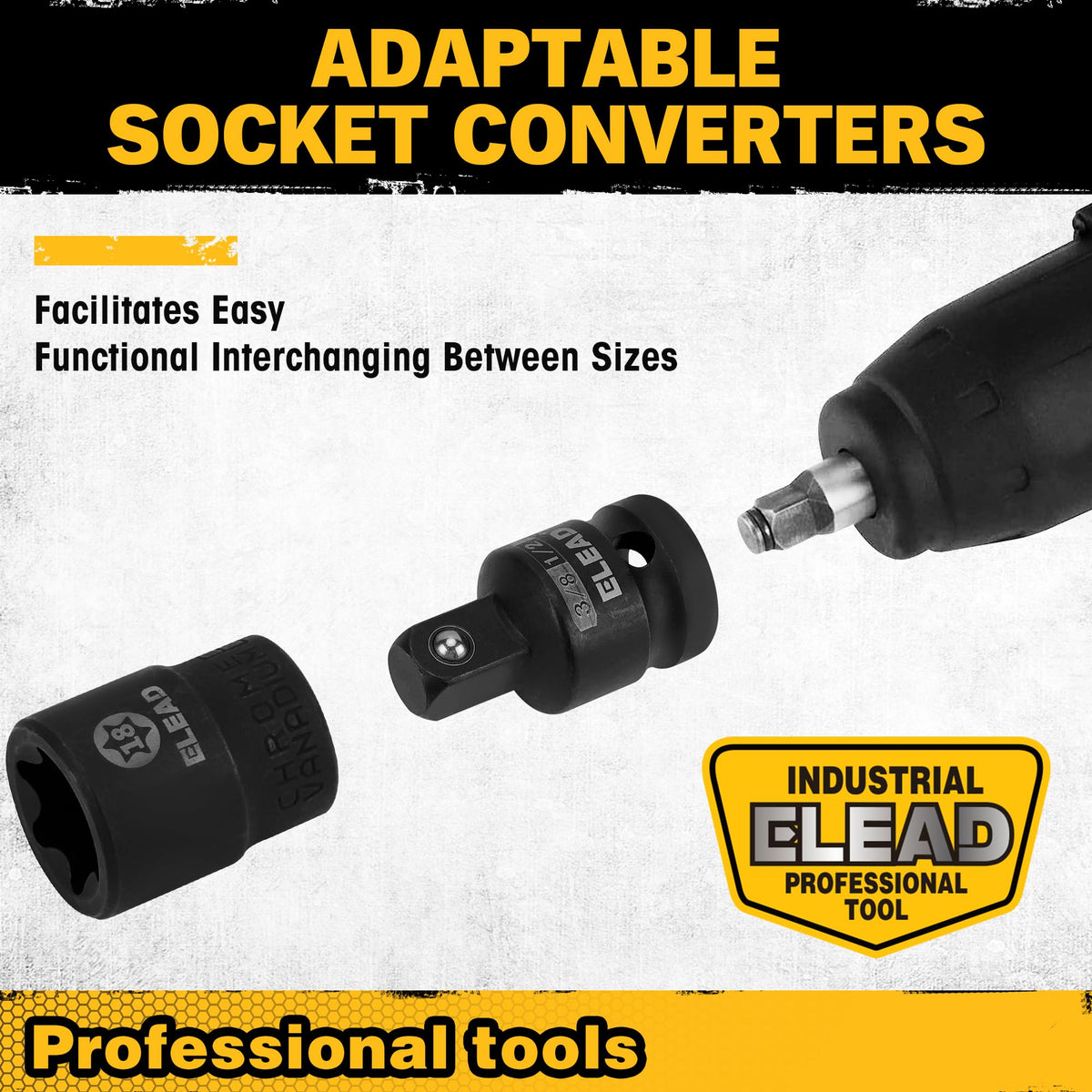 ELEAD 31-Piece Torx Bit Socket Set | 14 Star Bits T8-T70 & 13 E-Torx Sockets E4-E24 | Premium CR-V & S2 Steel