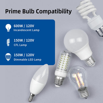 ELEGRP Digital Toggle Dimmer Switch – Smooth LED CFL Incandescent Dimming, Single Pole or 3-Way