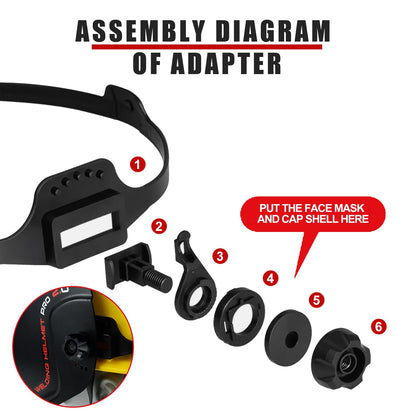 ELESEDI Hard Hat Adapter for Welding Helmets — Adjustable Cap Mount