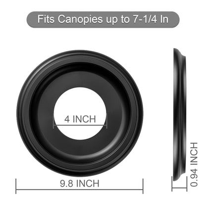 ELFCAB 2 Pack Black Nylon Ceiling Medallions – 10\