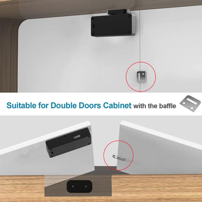 eLinkSmart Drawer Lock – Hidden Cabinet Lock with NFC, Bluetooth & App Control (No Drilling)