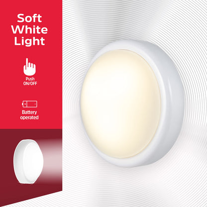 Energizer Battery-Operated LED Tap Lights | 4 Pack for Cabinets & Closets (AA Powered) 48958