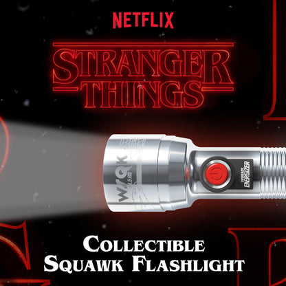 Energizer Stranger Things Squawk Retro LED Flashlight – 250 Lumens, UV Mode, IPX4