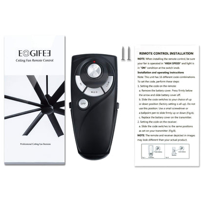 Eogifee UC7083T Ceiling Fan Remote Transmitter — Hampton Bay Replacement