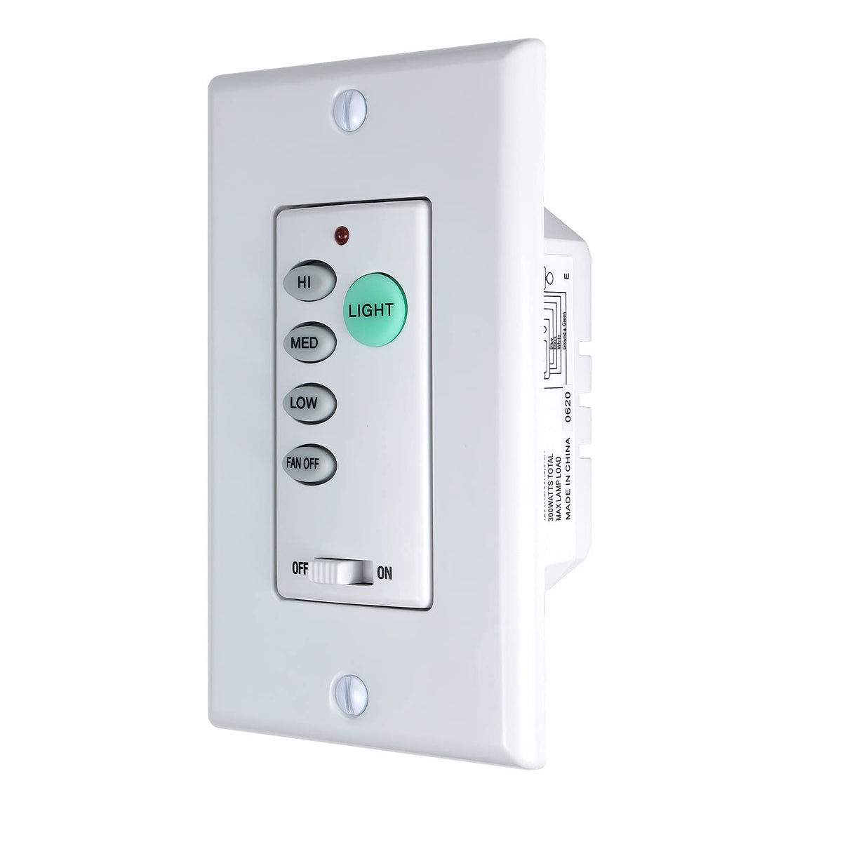 Eogifee UC9050T 3-Speed Ceiling Fan Wall Control + Dimmer