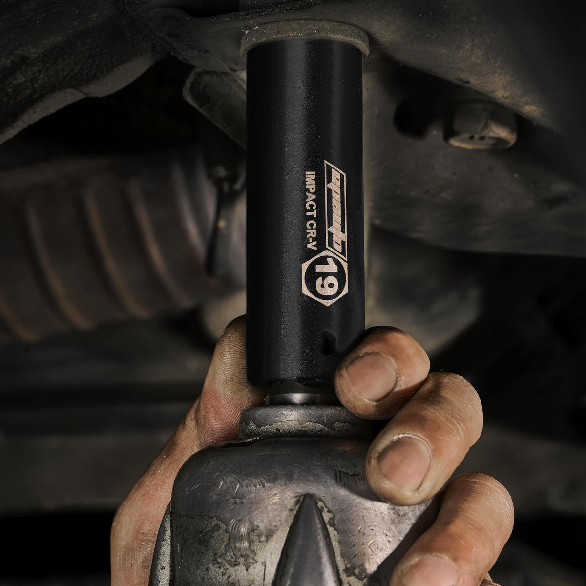 EPAuto 1/2-Inch Drive Deep Impact Socket Set, 11 Metric Cr-V, 6-Point