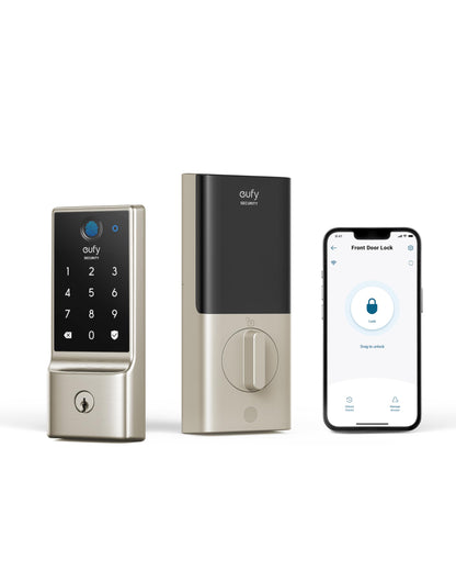 eufy Security Smart Lock C220 – Fingerprint Keyless Entry, Built-in Wi‑Fi, App Control