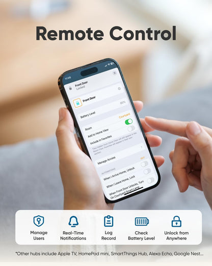 eufy Security Smart Lock E31 – Fingerprint Keyless Entry with Built-in WiFi, Matter & HomeKit